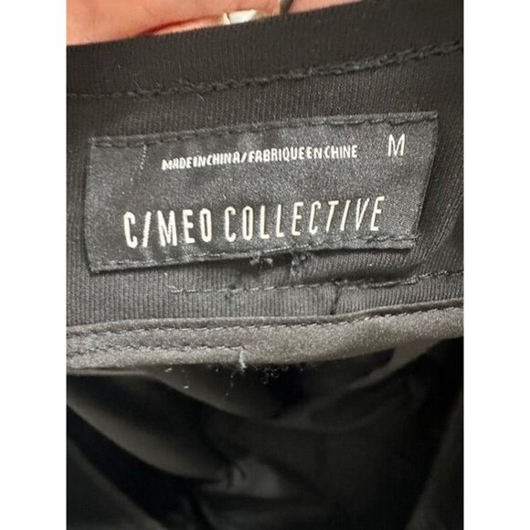 C/Meo Collective Black Dressy Tall Trousers High Interlaced Crossed waistband M - Picture 7 of 9